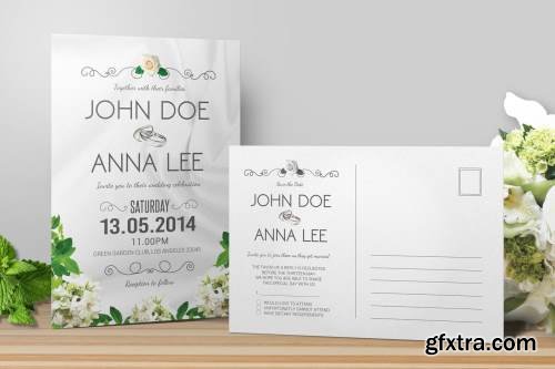 Simple Wedding Invitation & RSVP