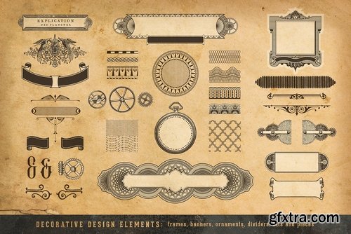 CM - The Steampunk Vector Design Kit 2356119