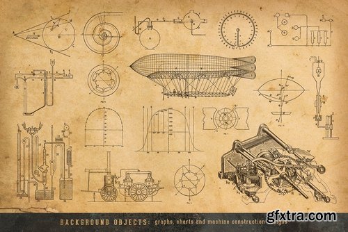 CM - The Steampunk Vector Design Kit 2356119