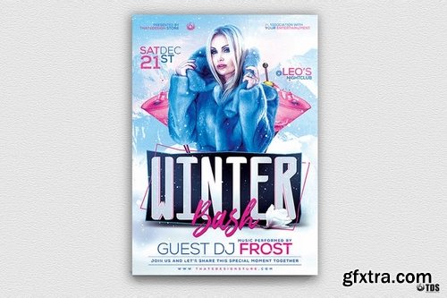 GraphicRiver - Winter Bash Flyer Template V2 19077903