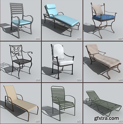 DigitalXModels - 3D Model Collection - Volume 10: CHAIRS