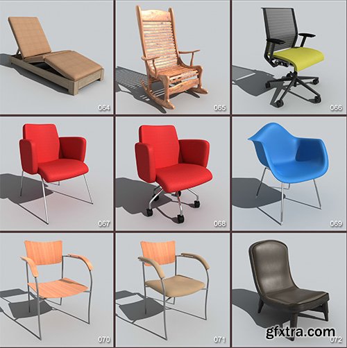 DigitalXModels - 3D Model Collection - Volume 10: CHAIRS