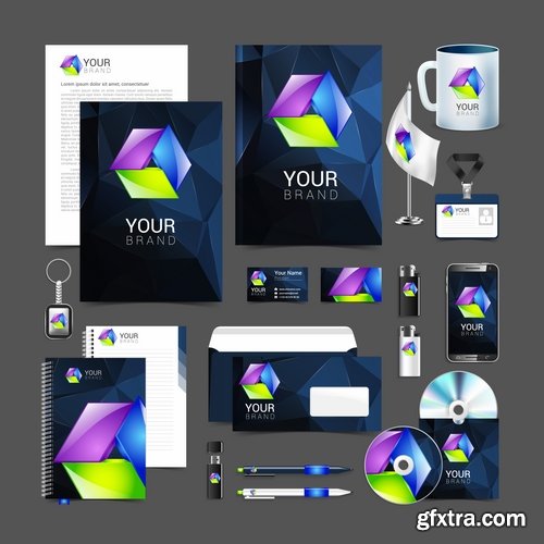 Corporate business template brochure card flyer banner sketch 25 EPS