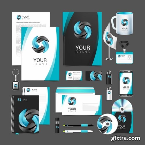 Corporate business template brochure card flyer banner sketch 25 EPS