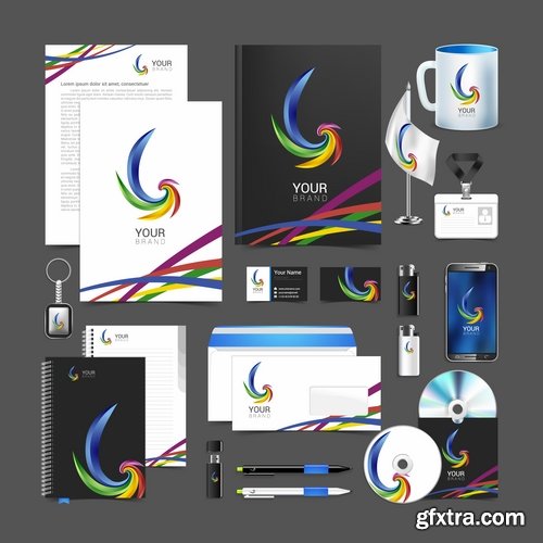 Corporate business template brochure card flyer banner sketch 25 EPS