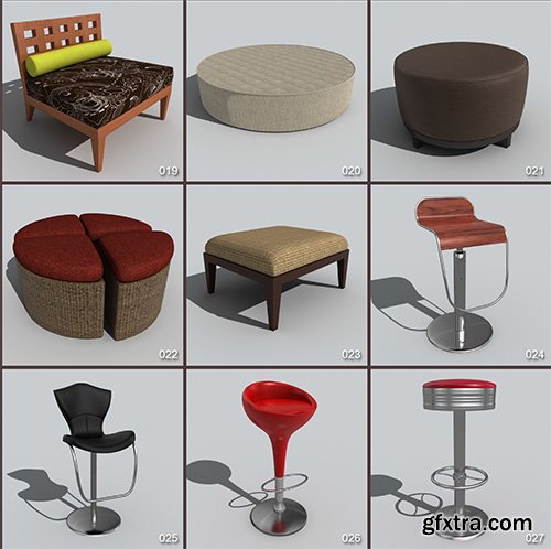 DigitalXModels - 3D Model Collection - Volume 10: CHAIRS