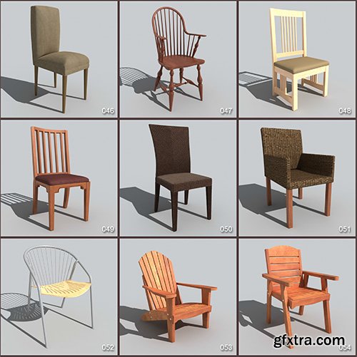 DigitalXModels - 3D Model Collection - Volume 10: CHAIRS