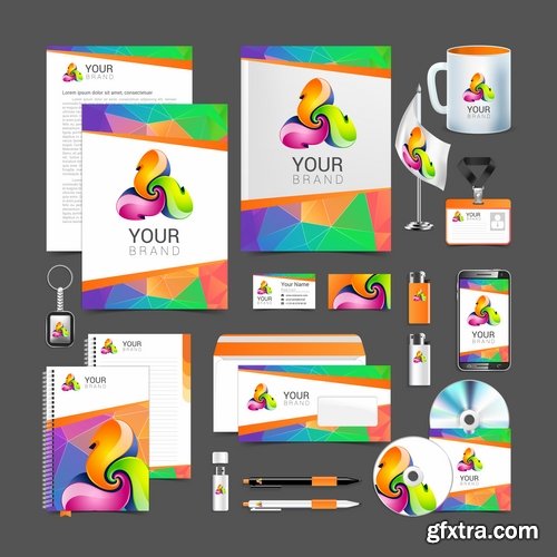 Corporate business template brochure card flyer banner sketch 25 EPS