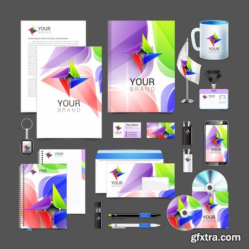 Corporate business template brochure card flyer banner sketch 25 EPS