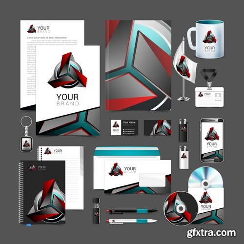 Corporate business template brochure card flyer banner sketch 25 EPS