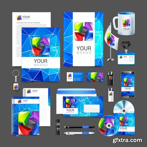 Corporate business template brochure card flyer banner sketch 25 EPS