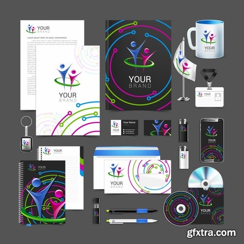 Corporate business template brochure card flyer banner sketch 25 EPS