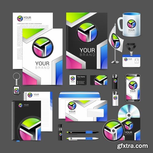 Corporate business template brochure card flyer banner sketch 25 EPS