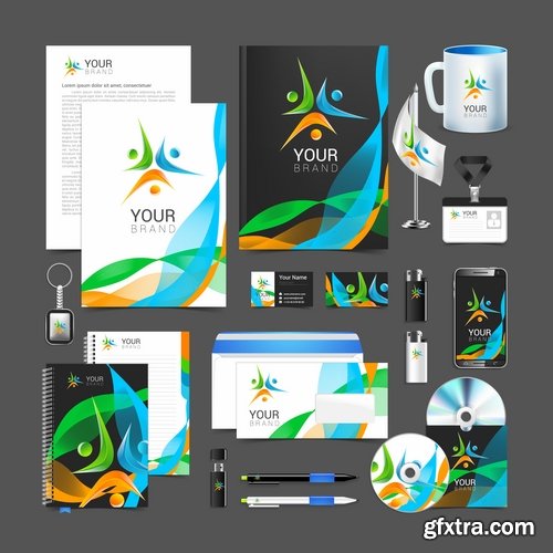 Corporate business template brochure card flyer banner sketch 25 EPS