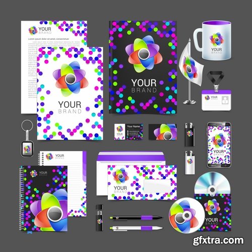 Corporate business template brochure card flyer banner sketch 25 EPS