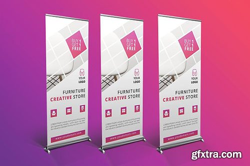 CreativeMarket - Furniture Roll Up Banner 2477161