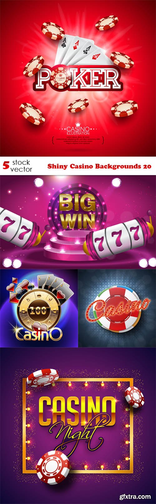 Vectors - Shiny Casino Backgrounds 20