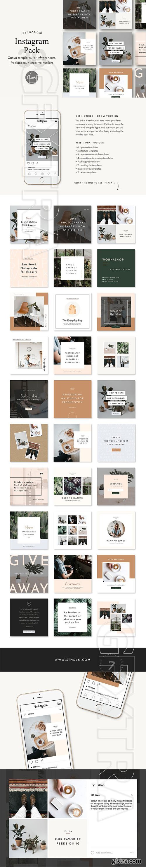 CreativeMarket - Instagram Canva Bundle 2476714