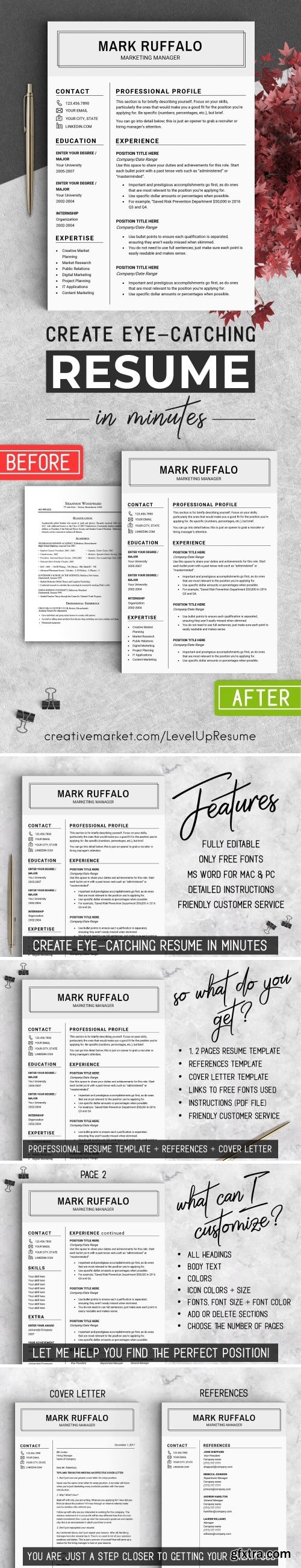 CM - Minimalist RESUME Template CV 2140567