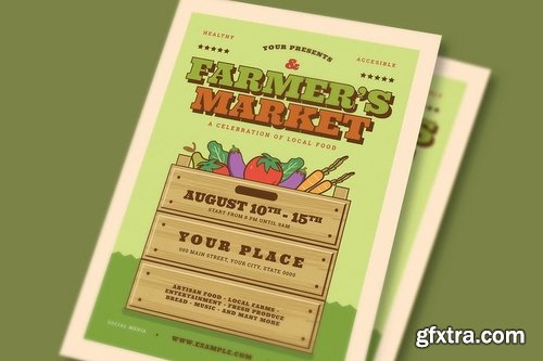 Farmer\'s Market Event Flyer
