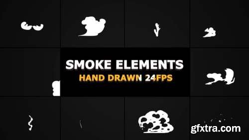 MA -  Cartoon Smoke Elements And Transitions Stock Motion Graphics 56396