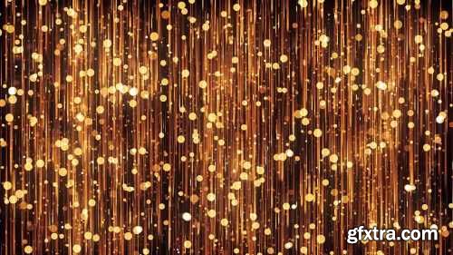 MA -  Gold Particles Background Stock Motion Graphics 56601