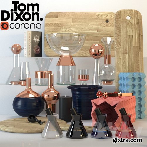 3Dsky - Tom Dixon Accessories Set 2