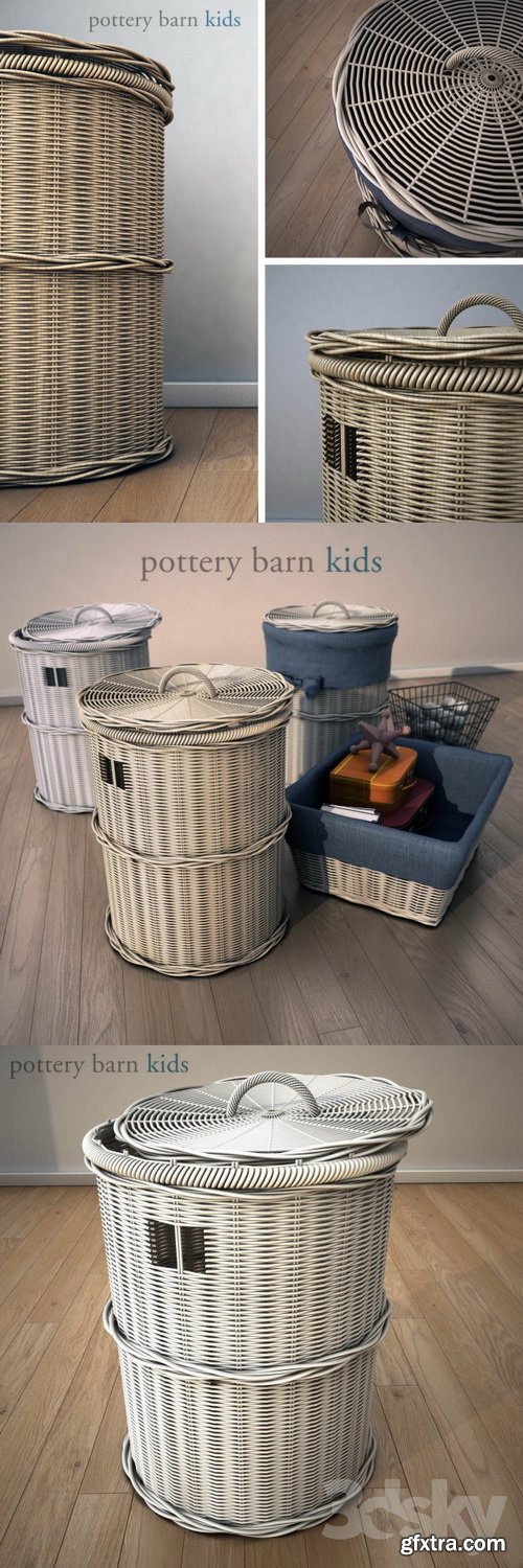 3dsky - Pottery Barn Kids, Basket 1