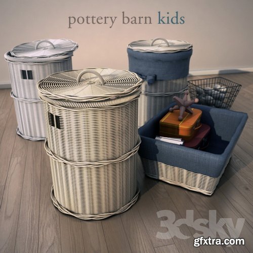 3dsky - Pottery Barn Kids, Basket 1