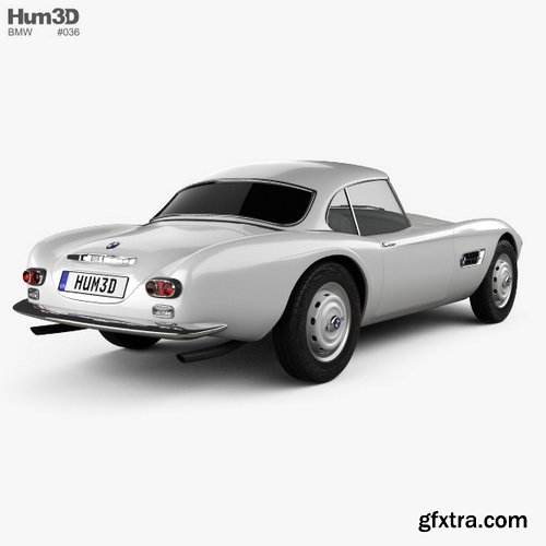 BMW 507 Coupe 1959 3D Model