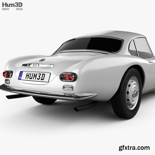 BMW 507 Coupe 1959 3D Model