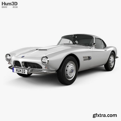 BMW 507 Coupe 1959 3D Model