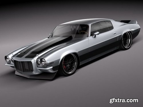 Chevrolet Camaro 1970 Pro Touring 3D Model