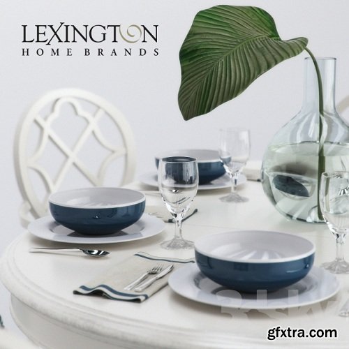 Lexingon KNAPTON HILL ROUND DINING TABLE, MILL CREEK ARM CHAIR