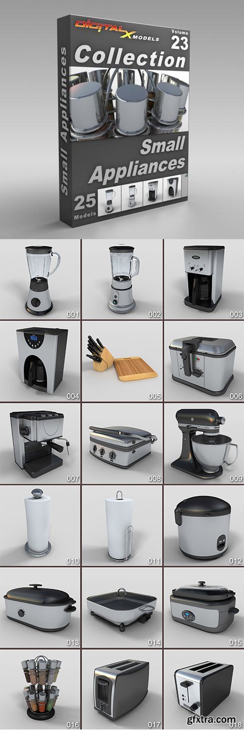 DigitalXModels - 3D Model Collection - Volume 23: SMALL APPLIANCES