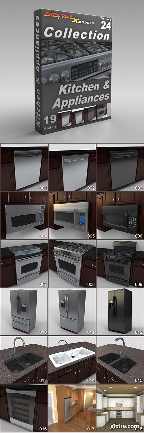 DigitalXModels - 3D Model Collection - Volume 24: KITCHEN AND APPLIANCES