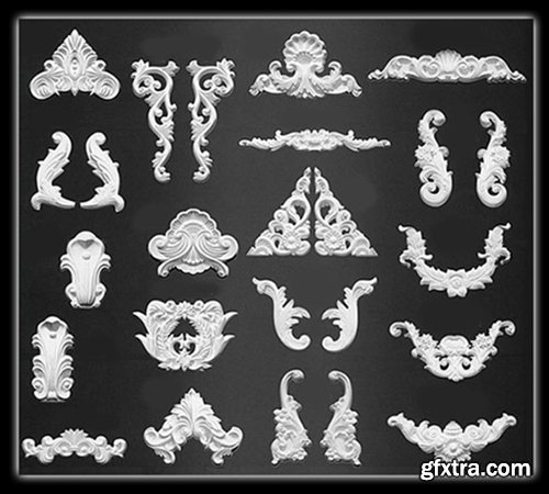 Decorative Gypsum 3D Models - Stucco Molds