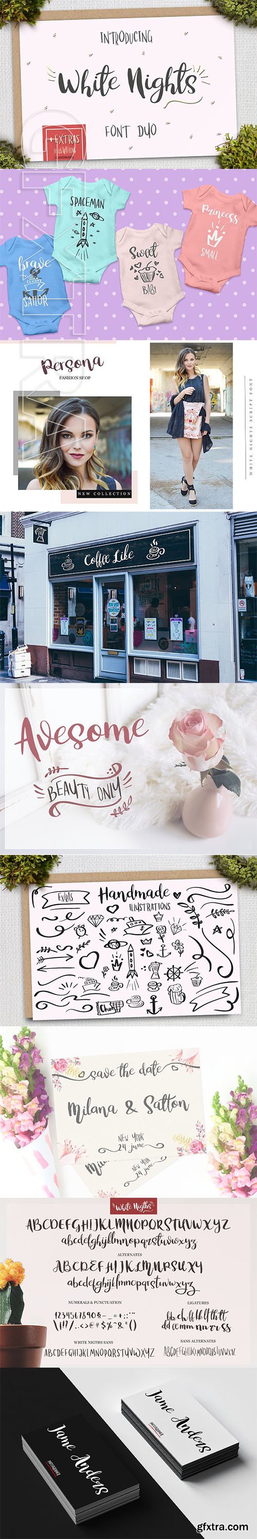 CreativeMarket - White Nights + Extras 2477403