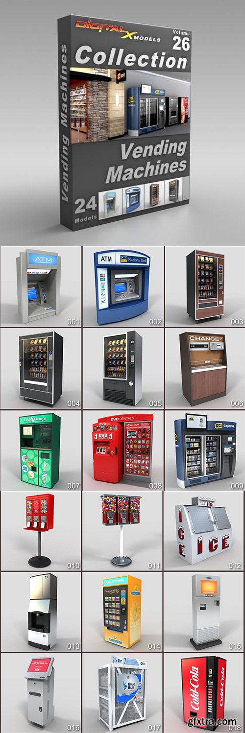 DigitalXModels - 3D Model Collection - Volume 26: VENDING MACHINES