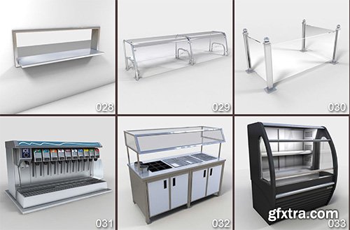 DigitalXModels - 3D Model Collection - Volume 31: RESTAURANT EQUIPMENT