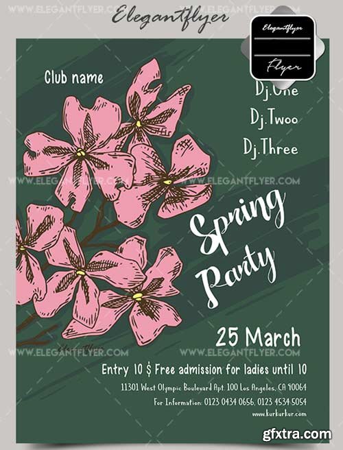 Spring PartyV7 2018 Flyer PSD Template