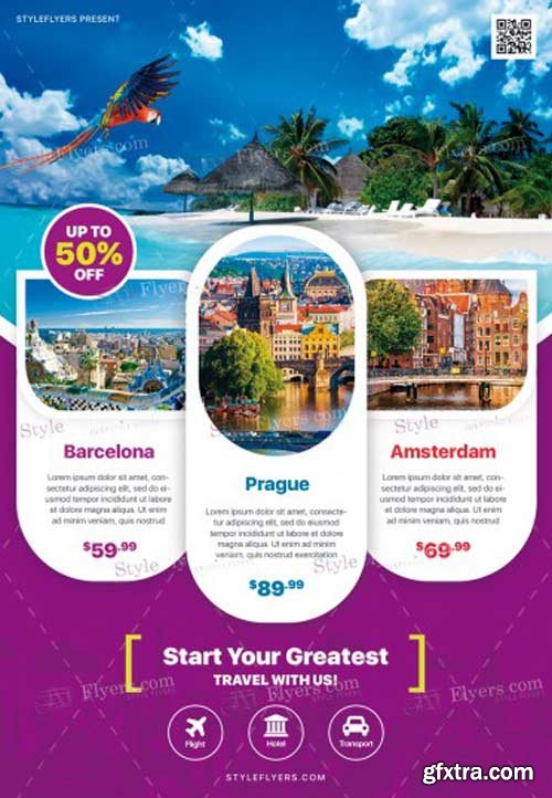 Travel V6 2018 PSD Flyer Template