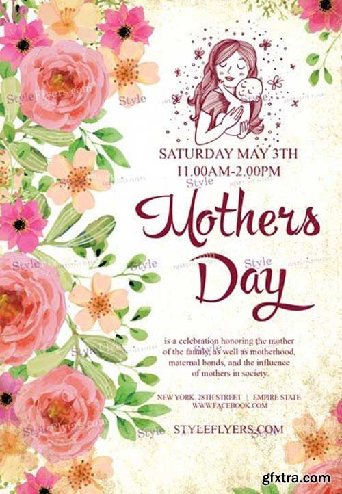 Mothers Day V18 2018 PSD Flyer Template