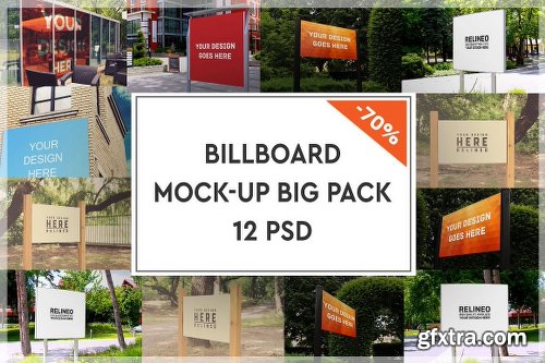 CreativeMarket Billboard Mock-up Big Pack#2 1120370