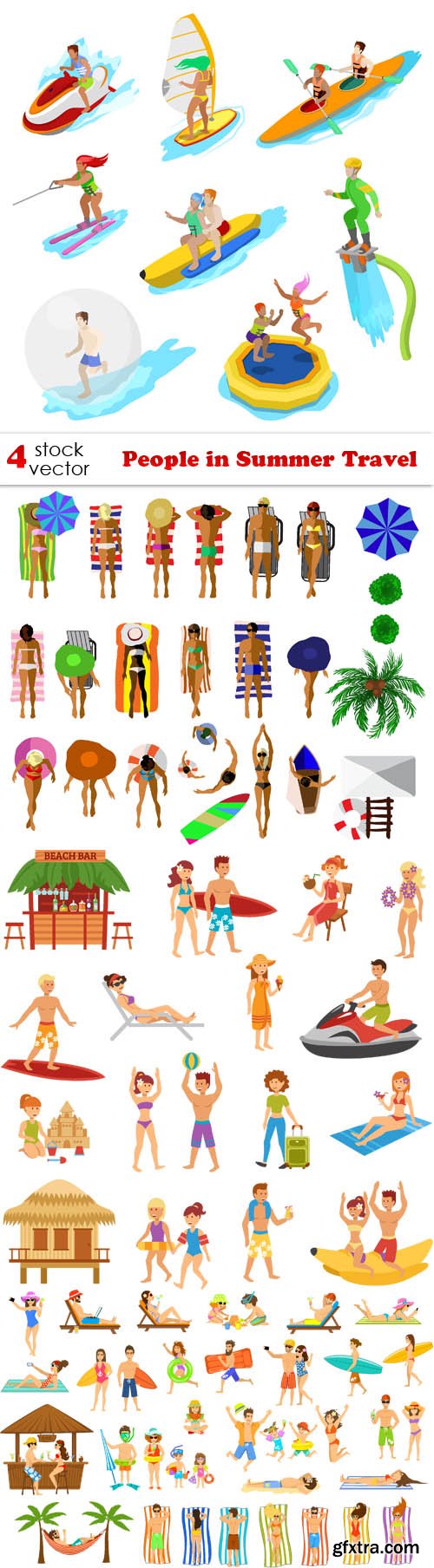 Vectors - People in Summer Travel