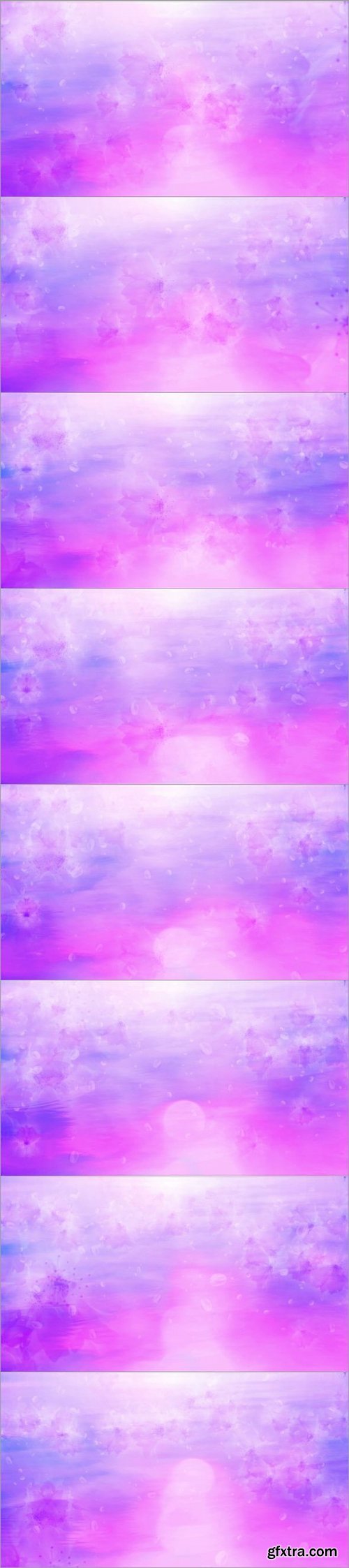 Falling Flowers Background Animation Loop