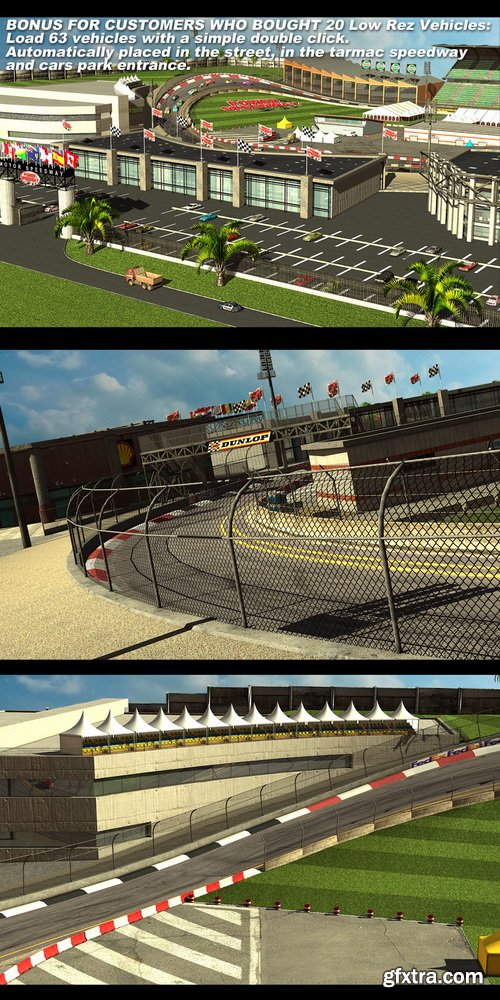 Daz3D - Power Speedway