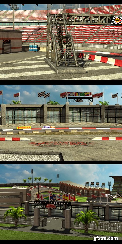 Daz3D - Power Speedway