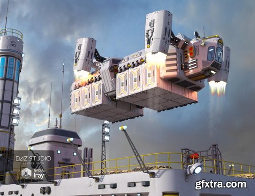 Daz3D - Sci-fi Cargo Ship