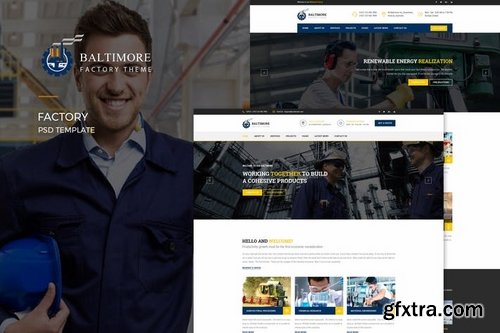 Baltimore Factory PSD Template